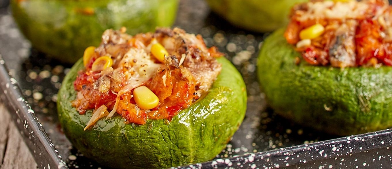 Zapallitos rellenos al horno