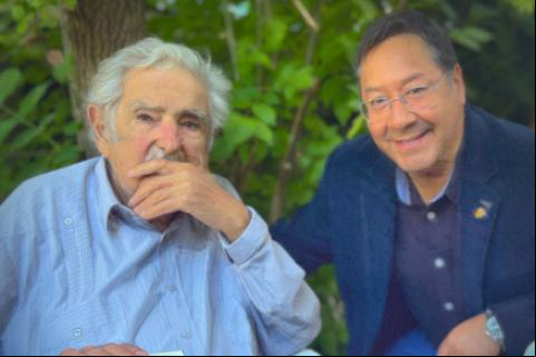 Mujica y Arce. Foto de archivo: @LuchoXBolivia