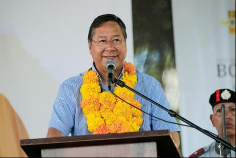 Arce en Tarija. Foto: Presidencia