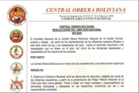 Resolución COB