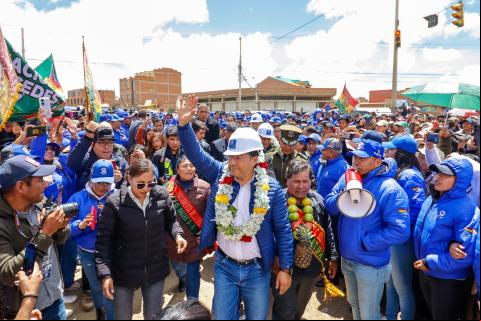 El presidente Luis Arce se perfila como el candidato por el MAS