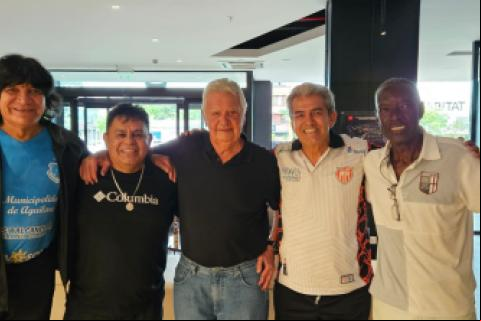 Bernuncio, Monasterio, el Prof De la Zerda, Milton Melgar y Carlos da Silva