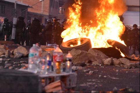 Bloqueo en Cochabamba