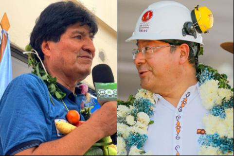 Evo Morales y Luis Arce. Fotos de archivo: RRSS