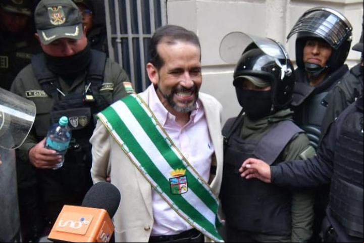 Camacho a la salida de una de sus audiencias. Foto de archivo: APG