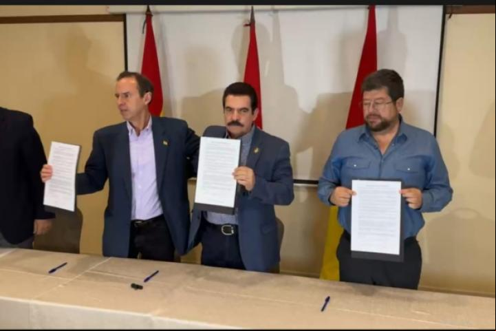 Los tres candfdatos a la presidencia logran un acuerdo por las elecciones