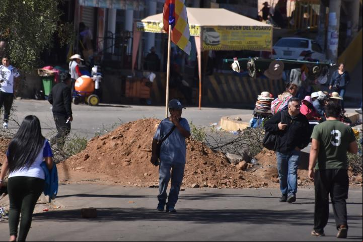 Bloqueos en Cochabamba /Foto: APG