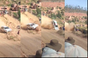 Secuencia del accidente de Álvaro Orellana en el Rally de Sucre