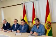 Samuel Doria Medina, Manfred Reyes Villa y Jorge Tuto Quiroga, firman el "Acuerdo por el bien común de Bolivia"