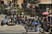 Bloqueo en Cochabamba / foto: EFE