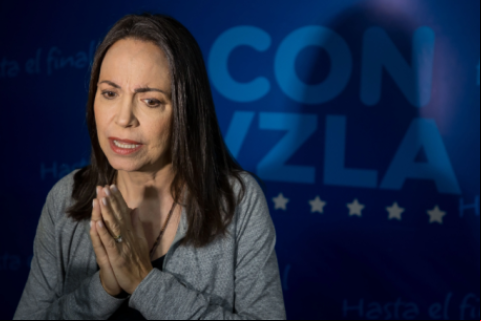 La líder antichavista de Venezuela María Corina Machado 